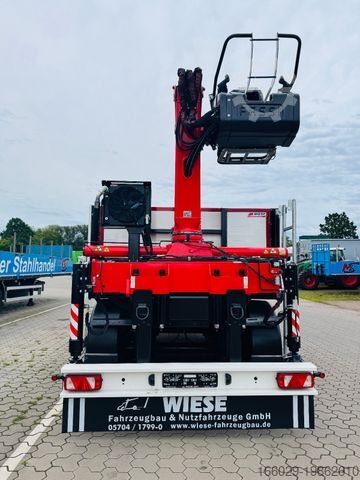 Semitrailer  Wiese Baustoffauflieger - Heckkran Kran Fassi