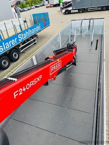 Semitrailer  Wiese Baustoffauflieger - Heckkran Kran Fassi