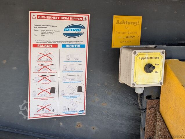 Kipper Auflieger CARNEHL Alu Kipper 25 cbm, Leer nur 4.900 Kg