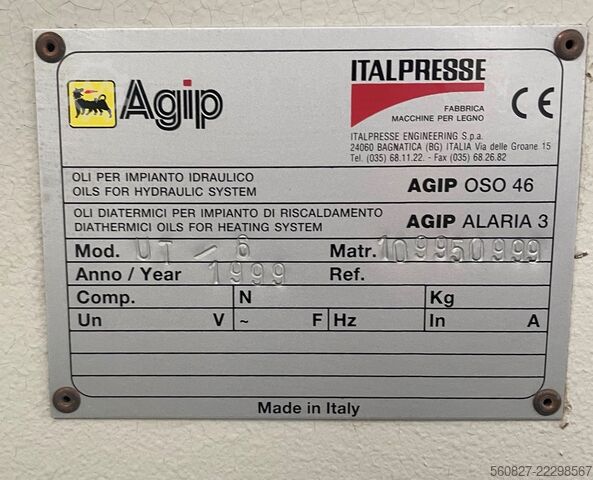 Veneer press Italpresse UT/6