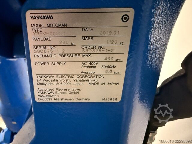 Robotersystem (3x) mit DX200 Steuerung Yaskawa (2x) MH280 II + (1x) MH50 II