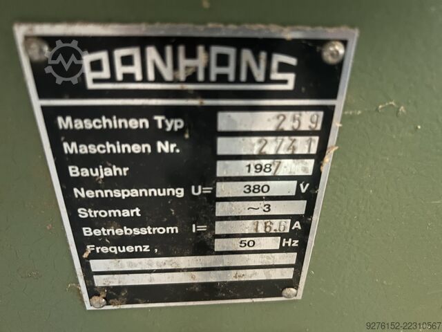 Spindle moulders with tiltable spindle Panhans 259