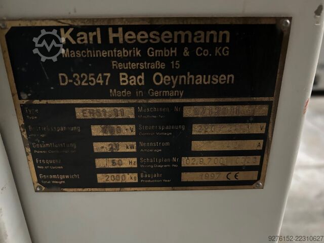 Wide belt sander Heesemann EH 51.11
