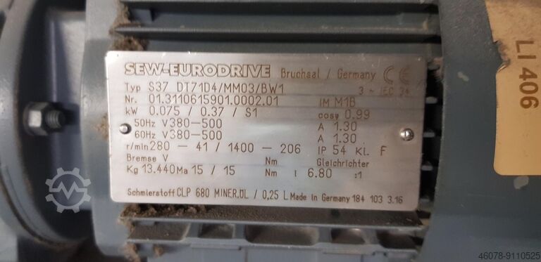 Belt conveyor Belt conveyor Lippert GF 1300-650-500