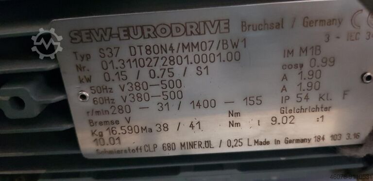 Gurtförderer Förderband Gurtband Lippert GF 22250-650-500