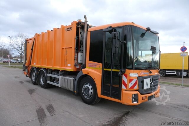 Müllwagen mercedes-benz 2635 NGE-L62N Econic Aufbau Zöller Medium Lenkachse KLIMA