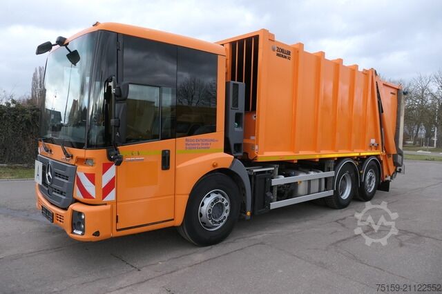 Müllwagen mercedes-benz 2635 NGE-L62N Econic Aufbau Zöller Medium Lenkachse KLIMA