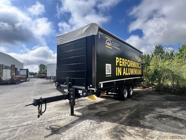 Open trailer with tarp Fliegl TPS135  13,5 t Tandemplanenanhänger, neuwertig