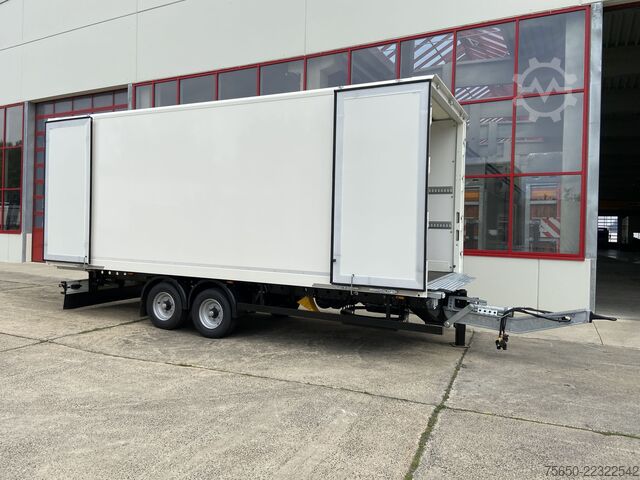 Box trailer Möslein TKO 105 D 6m  weiß  Tandem- Koffer, Durchladbar, -- Neufahrzeug --