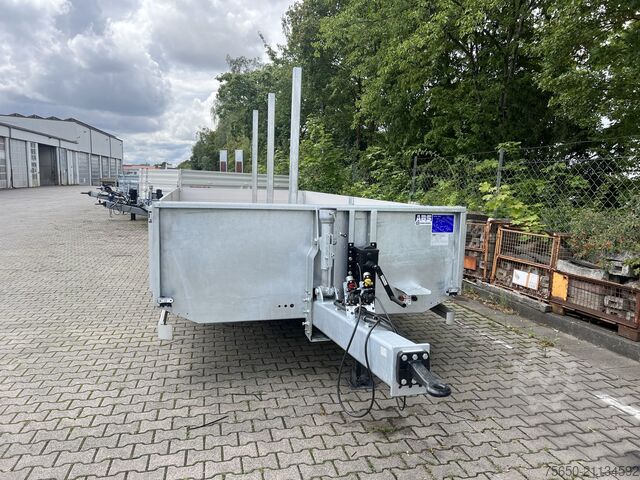 Anhänger mit offener Pritsche Möslein THT 11- G 6,2  Tandem Pritsche- Tieflader mit Rungentaschen