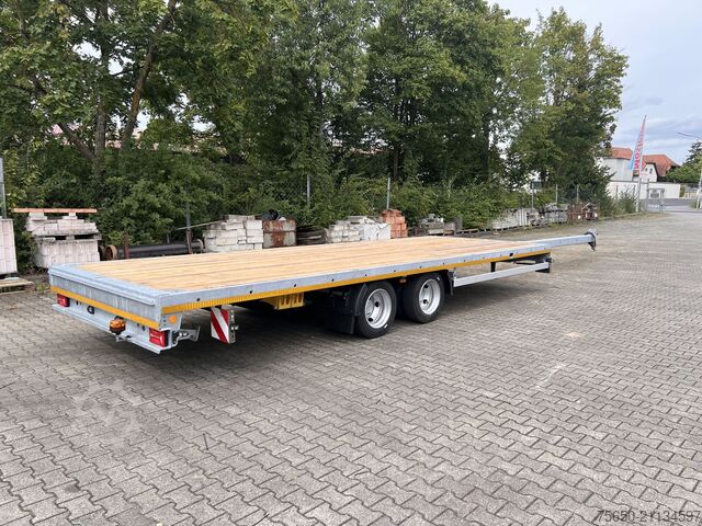 Anhänger mit offener Pritsche Möslein THT 11 G Ausziehbar  11,9 t Tandemanhänger- Tieflader, ausziehbarLuftgefedert