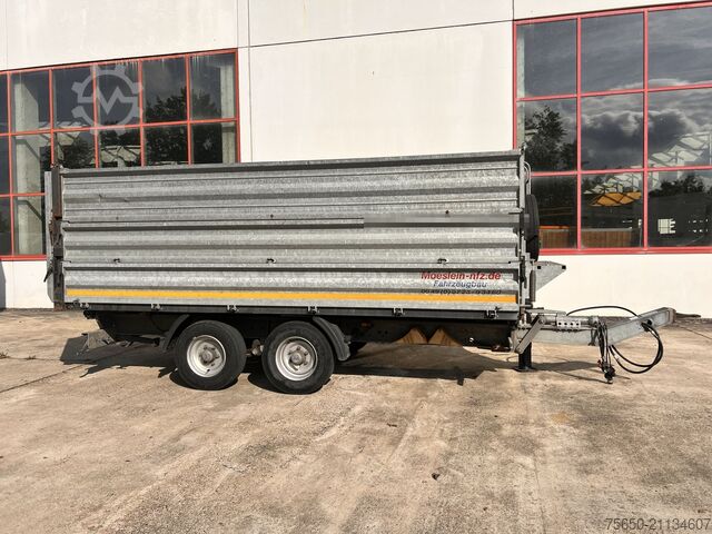 Kippanhänger Möslein TDS 13 Schwebheim  13 t Tandemkipper- Tieflader, Aufsatzbordwände
