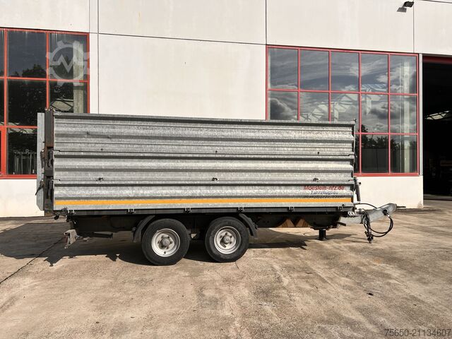 Kippanhänger Möslein TDS 13 Schwebheim  13 t Tandemkipper- Tieflader, Aufsatzbordwände