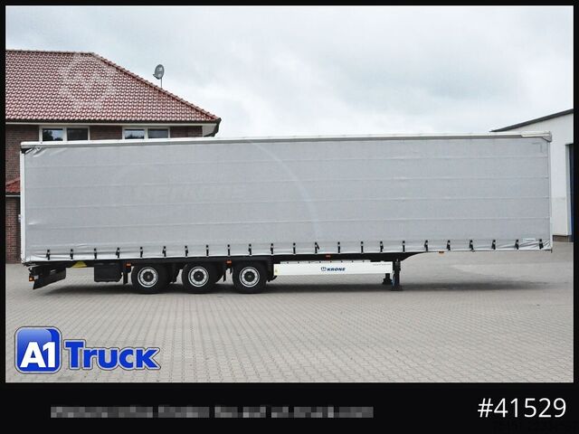 Open semitrailer with tarp KRONE SD, Mega, Ice Protect, Liftachse,
