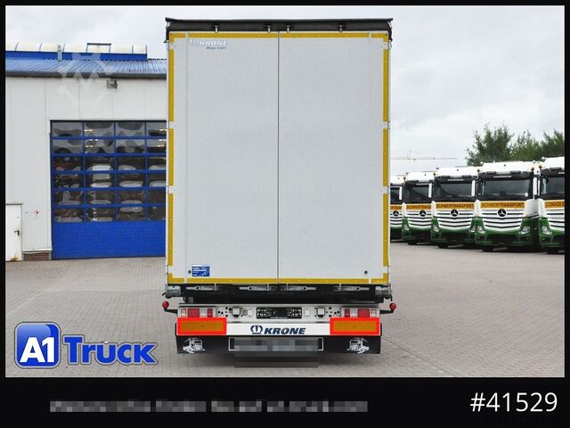 Open semitrailer with tarp KRONE SD, Mega, Ice Protect, Liftachse,