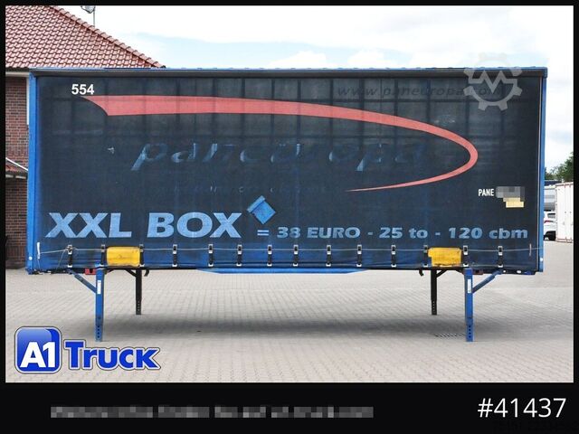 Swap body with flatbed & tarp KRONE Wechselbrücke Jumbo BDF 7,82, Code XL,