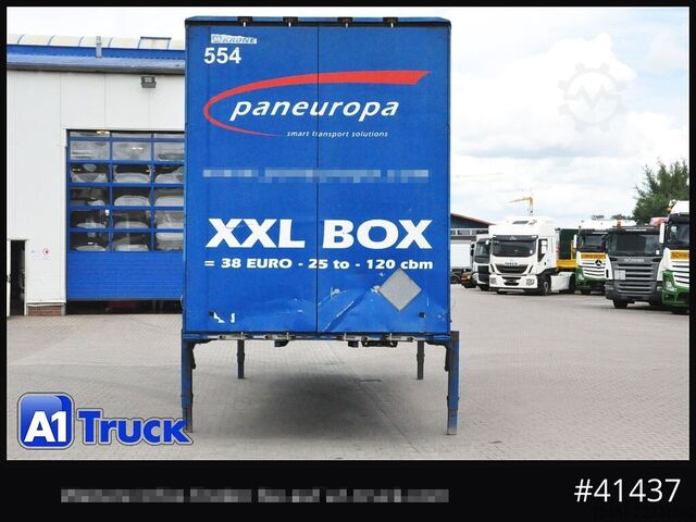 Swap body with flatbed & tarp KRONE Wechselbrücke Jumbo BDF 7,82, Code XL,