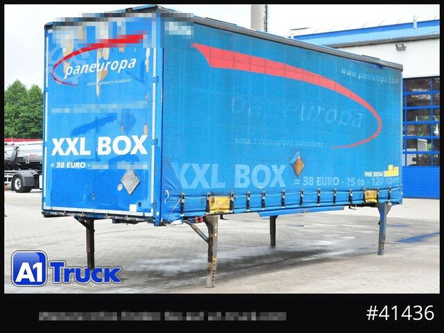 Swap body with flatbed & tarp KRONE Wechselbrücke Jumbo BDF 7,82, Code XL,