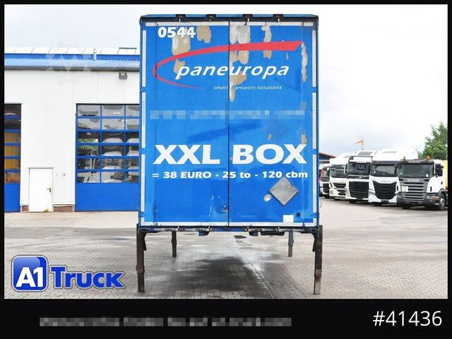 Swap body with flatbed & tarp KRONE Wechselbrücke Jumbo BDF 7,82, Code XL,