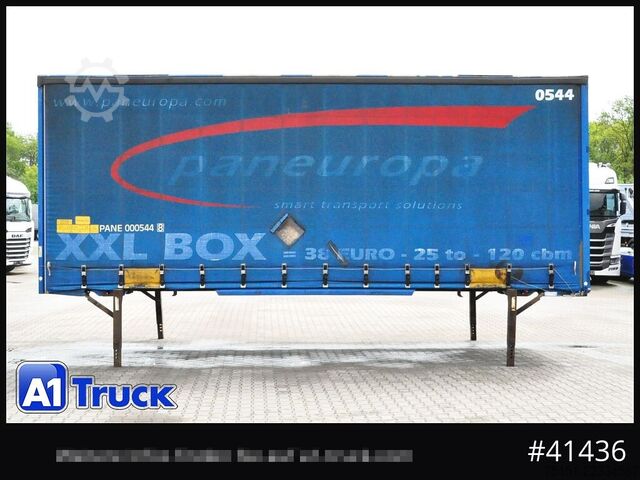 Swap body with flatbed & tarp KRONE Wechselbrücke Jumbo BDF 7,82, Code XL,