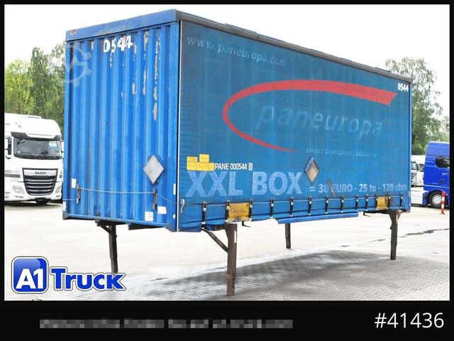 Swap body with flatbed & tarp KRONE Wechselbrücke Jumbo BDF 7,82, Code XL,