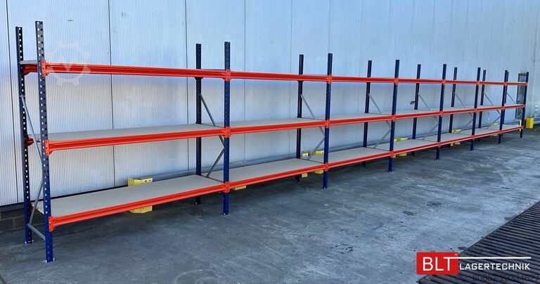 Wide span storage rack ca. 28,55 lfm. Weitspannregale H: 200 cm T: 60 cm , 400 kg Fachlast , 3 Ebenen