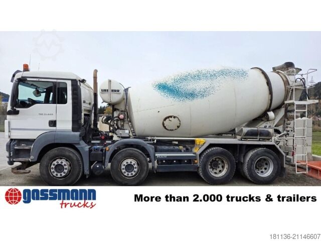 Mobile Betonmischanlage MAN TGS 35.440 BB/8x4, 9 cbm, Liebherr HTM 904 F