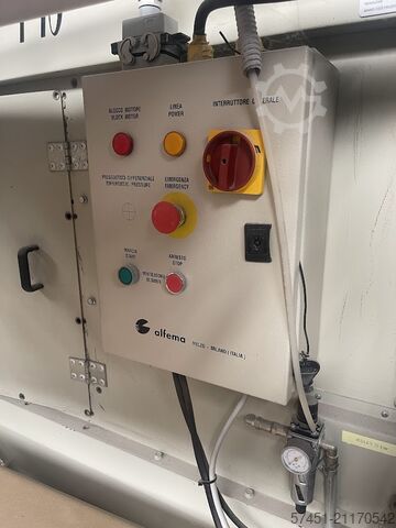 Vertikale Glas-Sandstrahlmaschine FP ALFEMA SVA 1400 OT