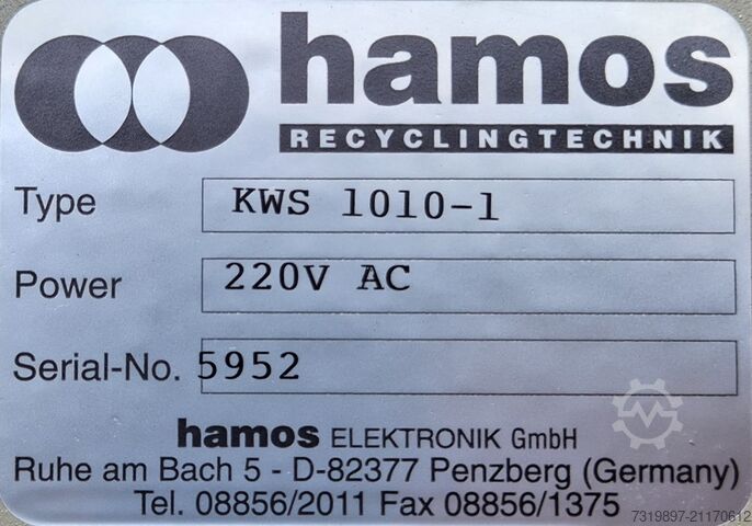 Corona roller separator Hamos KWS 1010-1