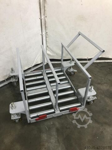 Batterie Wechselgestell, Transportgestell, Lagergestell für Staplerbatterie, Batteriewechselwagen, B WELUX 2.5 WS2-RR-2-300