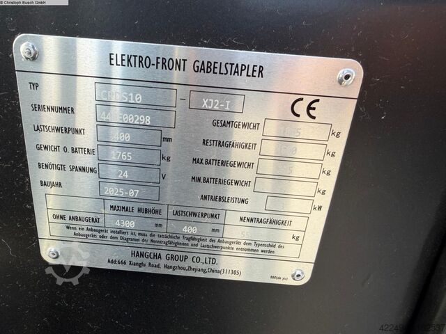 Gabelstapler - Elektro Hangcha CPDS10-XJ2-I