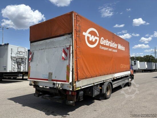 Flatbed truck with tarp MERCEDES-BENZ ATEGO  1224, KLIMA