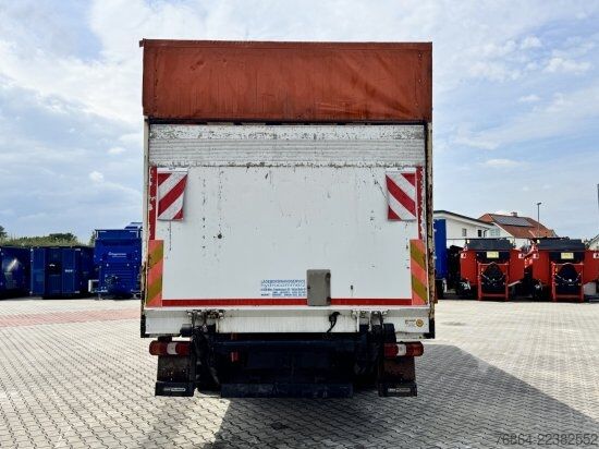 Flatbed truck with tarp MERCEDES-BENZ ATEGO  1224, KLIMA