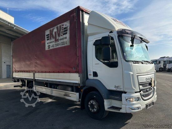 LKW mit Pritsche & Plane DAF LF 250, 16 TONNER PLANE MIT LBW,  MANUELL, E6