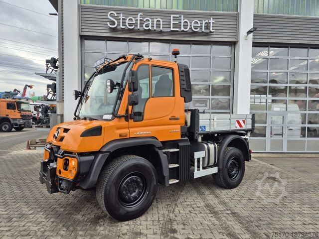 Kipper LKW MERCEDES-BENZ Unimog U423 4x4 Hydrostat Zapfwelle