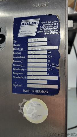 Fleischverarbeitungsmaschine Standsäge Knochensäge Kolbe K-310