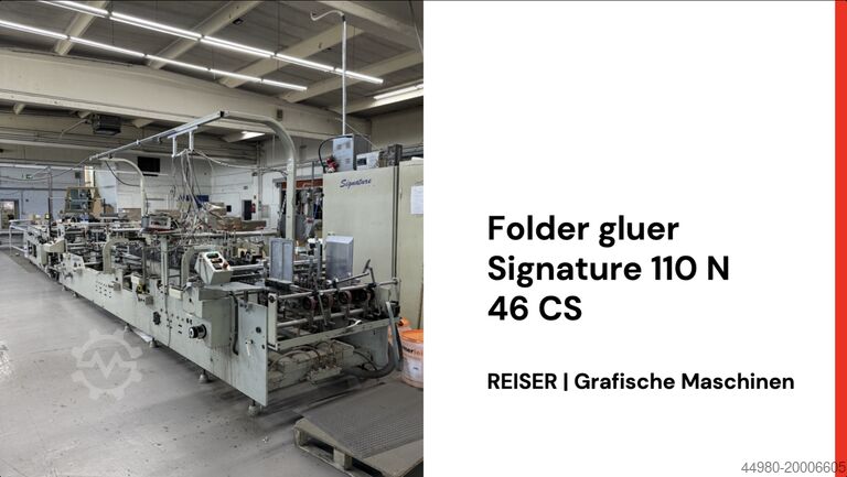 Faltschachtelklebemaschine ACE Machinery Signature 110N 46CS