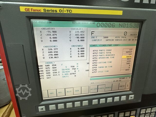 CNC turning and milling center EMCO E65, 95mm