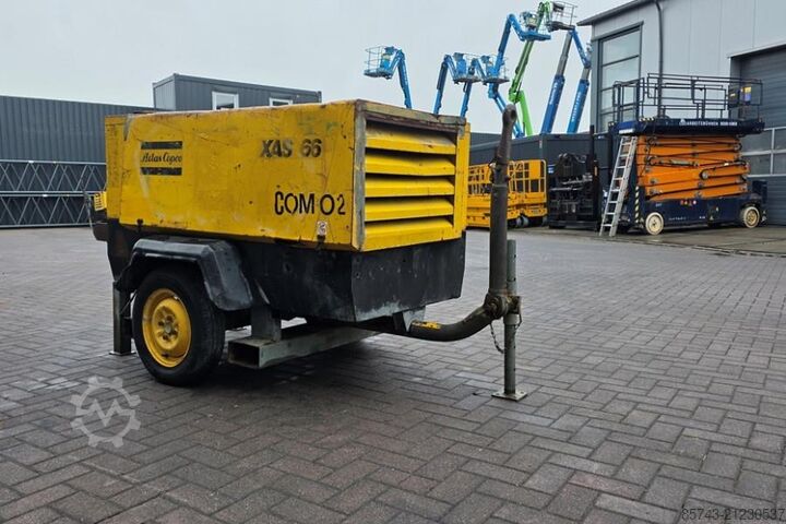 Verdichter Atlas Copco XAS66 As-Is, Diesel, Volume flow: ± 3,4 – 3,7 m³/m