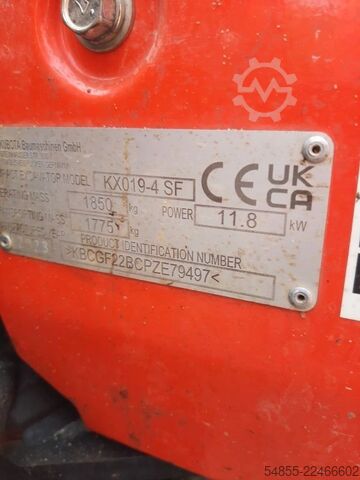 Mini excavator KUBOTA KX019-4