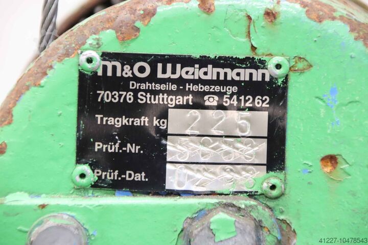 Materiallift Montagelift M&O Weidmann 225 kg 1,78 m