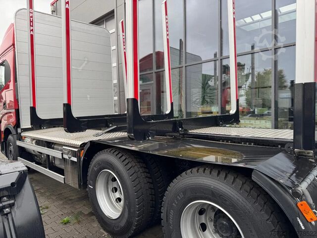 Holztransporter Iveco X-WAY 570 6x4 BL  Kurzholz-LKW Kran nach Wahl