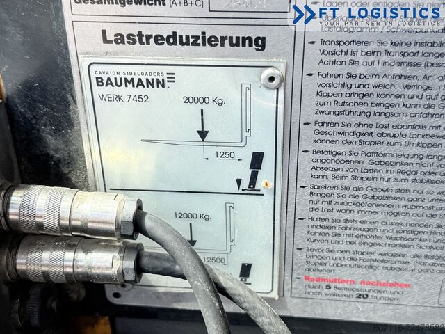 Side loader forklift Baumann GCS 200/20/35 DIESEL DUPLEX 3500