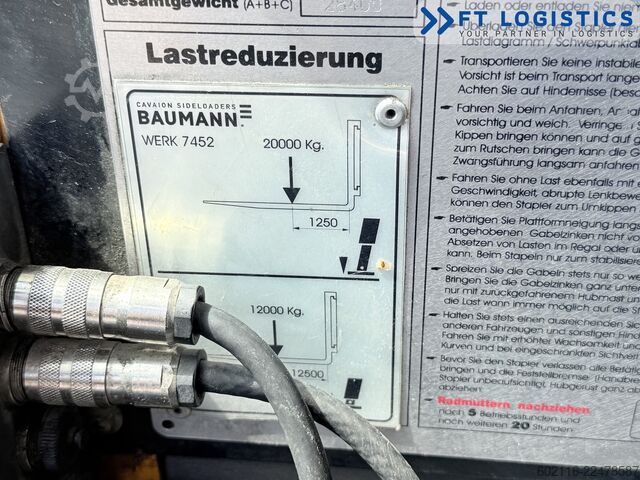 Side loader forklift Baumann GCS 200/20/35 DIESEL DUPLEX 3500