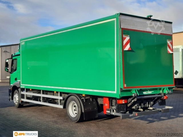 LKW mit Kofferaufbau MERCEDES-BENZ 1824 L ACTROS Koffer 7,35 m mit Tür + LBW 2t
