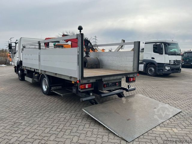 Flatbed truck MERCEDES-BENZ Atego 1221 L Pritsche Kran Palf. PK 4200 Funk