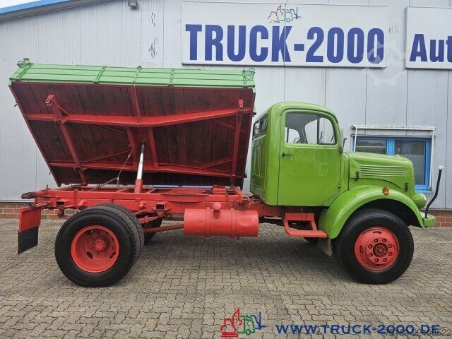 Transporter mit Kipper Mercedes-Benz LA 312 4x4 Meiller 3Seiten Kipper zGG. 7.000Kg.