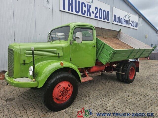 Transporter mit Kipper Mercedes-Benz LA 312 4x4 Meiller 3Seiten Kipper zGG. 7.000Kg.