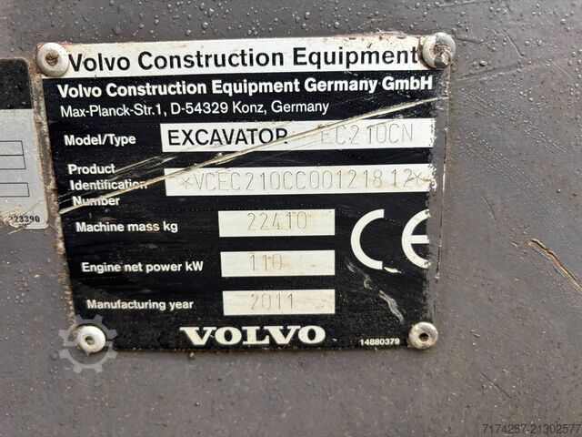 Crawler excavator Volvo EC210CL