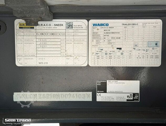 Refrigerated truck DAF XG 480 EURO 6E FAR 50 CC COMBI CARRIER TRS KOELI